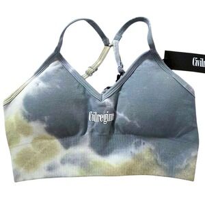 Civil regime Naboo Marble Wash Kelly Seamless Sports Bra Small Tie‎ Dye